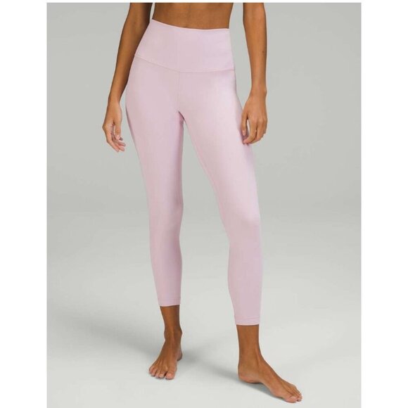 Lululemon Align High-Rise Pant 25" Pink Peony Size 6 - Picture 1 of 6